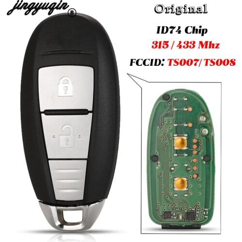 Jingyuqin For Suzuki SX4 Cross Vitara Swift Remote Control Car Key Fob 315MHz TS007 ID47 Chip