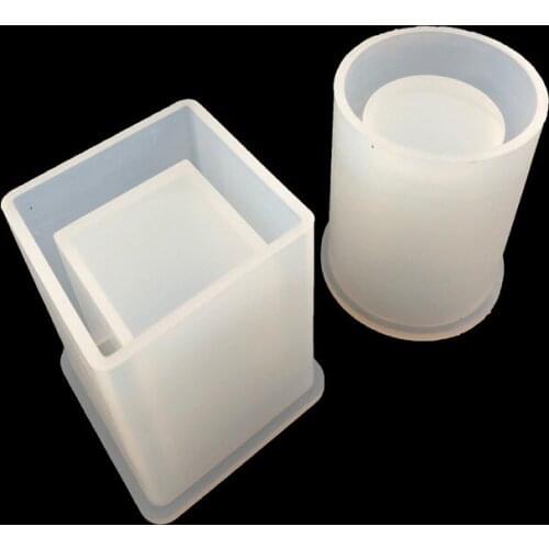 Drip Silicone Mold Square Cylindrical High Mirror Pen Mold