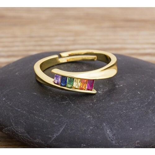 Fashion Ring Geometric Punk Open Finger Adjustable Rings Women Girls Rhinestone Crystal Bride Jewelry Wedding Engagement Jewelry