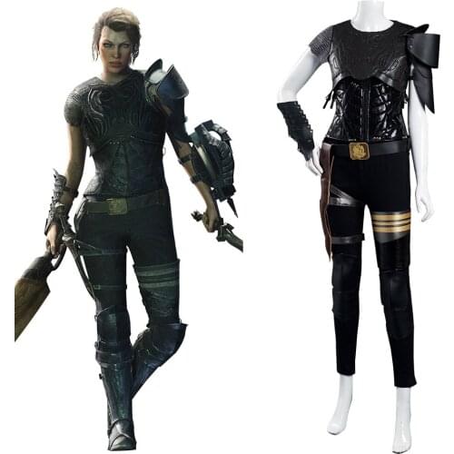 Movie Monster Hunter Artemis Cosplay Costume Vest Pants Outfits Halloween Carnival Suit