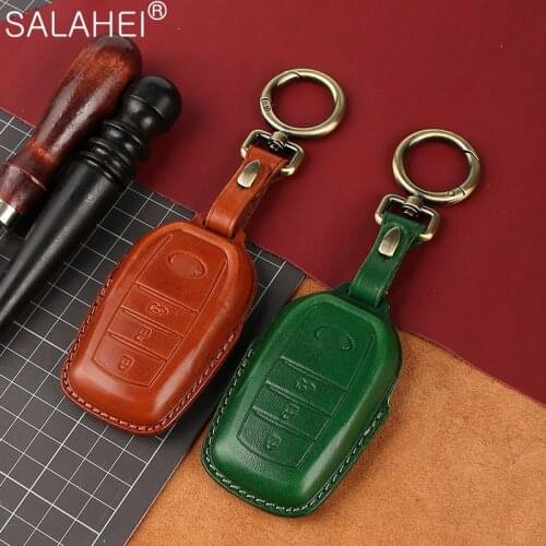Leather Car Key Case Cover Shell For Chr C-hr Rav4 Auris Avensis Prius Aygo Camry Corolla Land Cruiser 200 Prado Crown Stylish
