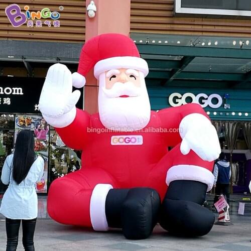 Custom made 13 feet tall giant Inflatable santa claus christmas / 4m height Inflatable christmas santa toys