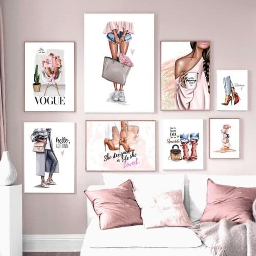 5D DIY Diamond Painting Kit Handbag Nail Polish Fashion Girl High Heels Diamond Embroidery Cross Stitch Mosaic Home Decor Gift