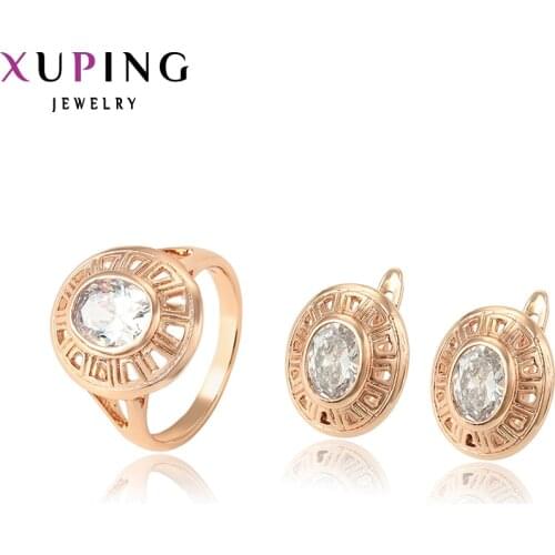 Xuping New Style Fashion Jewelry Sets High Quality Temperament Ladies Jewelry for Women Mothers Day Gift 65018