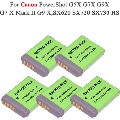 NB-13L NB 13L NB13L Digital Camera Battery NB 13L For Canon G7X G9X G5X G7X Mark II G9X Mark II SX620 HS SX720 HS camera