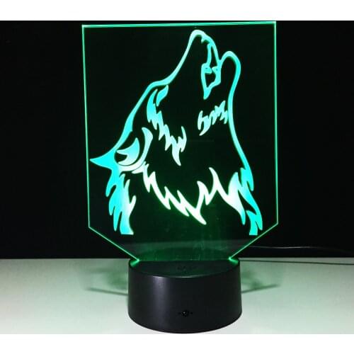 2017 new 3D touch led remote control lamp Langtou colorful lamp Nightlight creative products Novelty Usb Led 3d Lamp