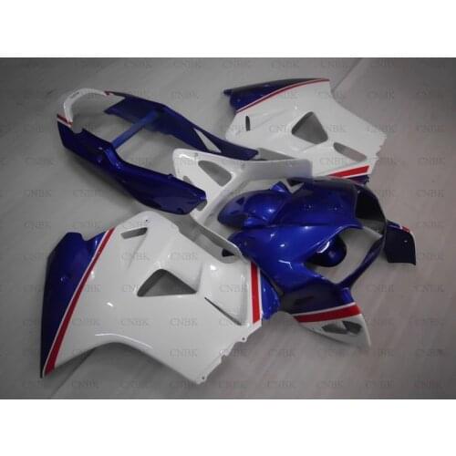 Plastic Fairings for Honda VFR800 1998 VFR 800 Fairing Kits 1998 VFR800 Motorcycle Fairing 1998 - 2001 Blue White