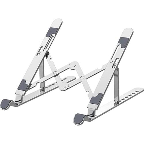 Portable Foldable Riser Computer Stand, Aluminum Adjustable Stand, Ergonomic, Lightweight and Sturdy for 10-15.6" Laptop