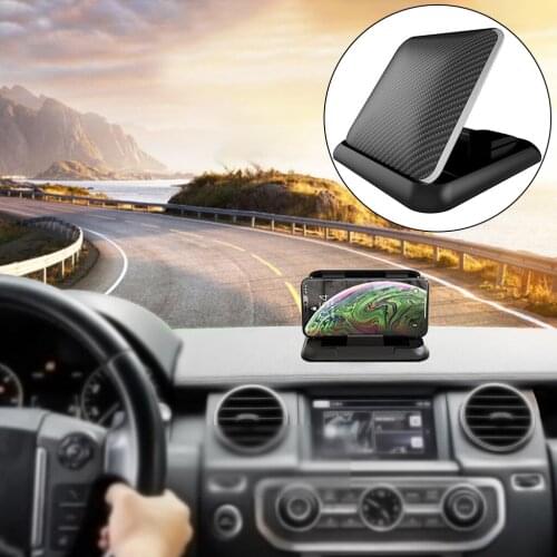 Adjustable Car Phone Holder Silicone Base 3 To 7 Inch Mobile Phone Clip Mount Bracket Smooth Surface Music Playing GPS Devices