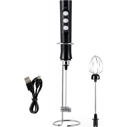 Milk Frother Handheld Foam Maker with Stainless Whisk for Cappuccino, Latte, Bulletproof Coffee, Protein Powder