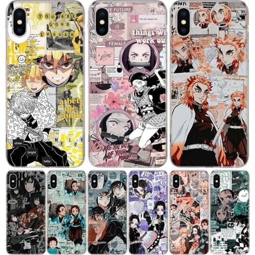 Demon Slayer Anime Kimetsu No Yaiba Silicon Phone Case For Apple IPhone 11 12 Pro X XR XS Max 7 8 6 6S Plus 7G 6G 5S SE + Patter
