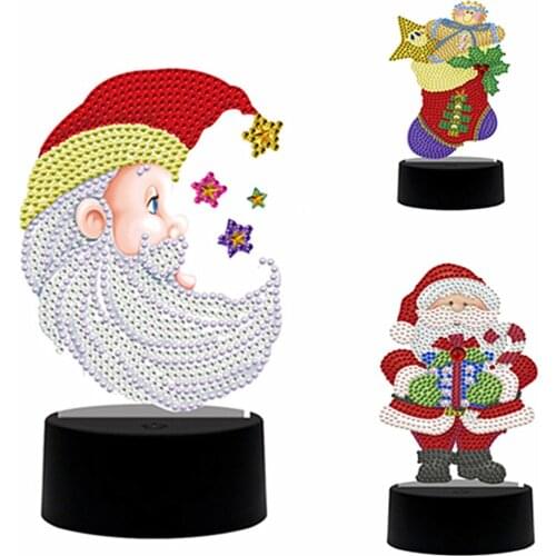 Diy Led Light Pad Custom Diamond Painting Pad Christmas Picture Diamond Mosaic Home Decoration Special Shape Rhinestone Beads