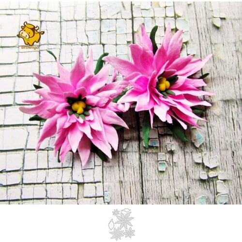 Leaf Flowers Metal Cutting Die Stencil Template for DIY Embossing Paper Photo Album Gift Card Making Scrapbooking Craft New Dies