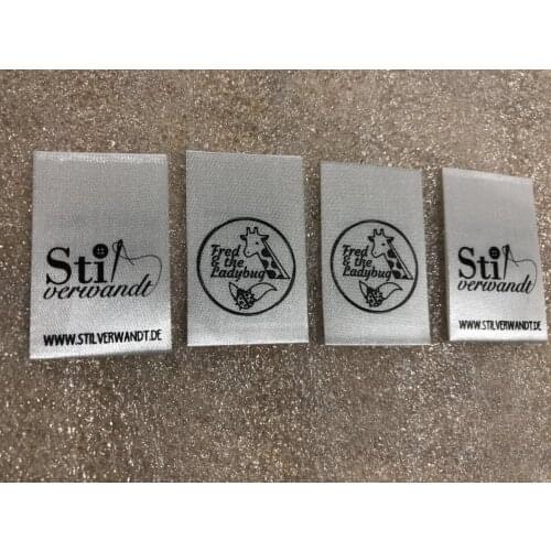 High Quality Customized Design Polyester Care Satin Garment Clothing Labels