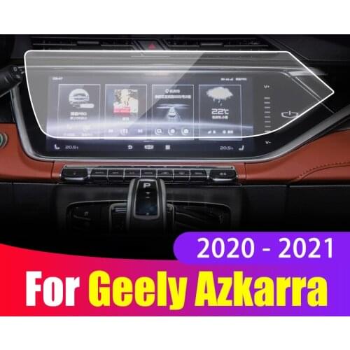 Car Screen Protector Film For Geely Azkarra Boyue PRO 2020 2021Tempered Glass Car Navigation GPS Screen Protective Film Sticker