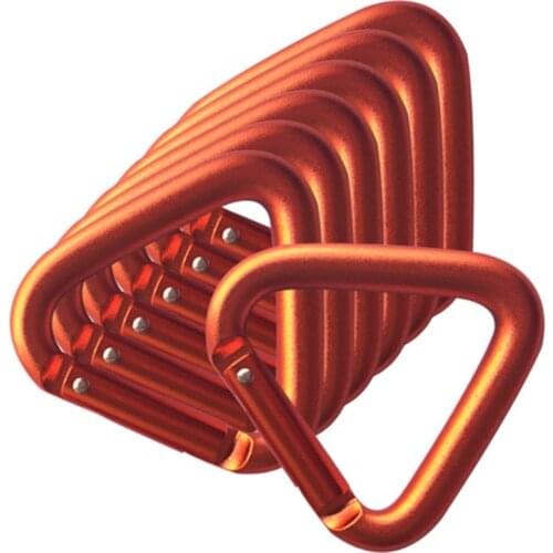 1pc Triangle Carabiner Outdoor Camping Hiking Keychain Snap Clip Hook Kettle Buckle Carabiner Accessories