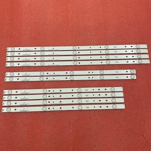 10pcs LED backlight strip for AKAI AKTV551 AKTV5512TS JS-D-JP5520-A41EC B51EC C51EC (60416) MS-L0956-L M R YS_LE469119