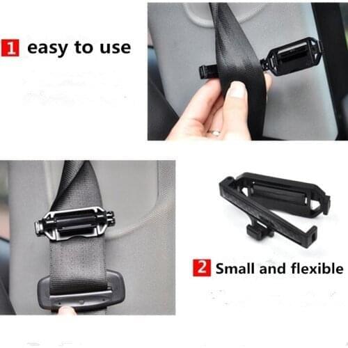 2Pcs Adjustable Car Safety Seat Belts Belt Clip FOR mercedes w203 jeep renegade suzuki swift megane 3 citroen c3 qashqai j10