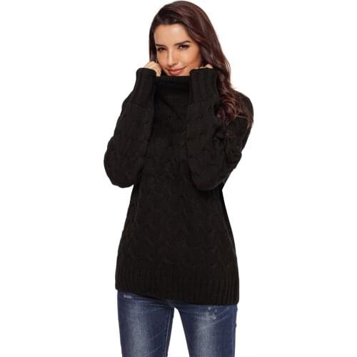 2018 Spandex Computer Knitted Full Limited Poncho Women Sweaters And Pullovers Winter New Knitting Pullover Long Sleeve Sweater