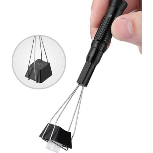 3pcs/set Useful Keyboard Key Keycap Puller Remover Unloading Steel Cleaning Tool Keycap Starter Keyboard Dust Cleaner