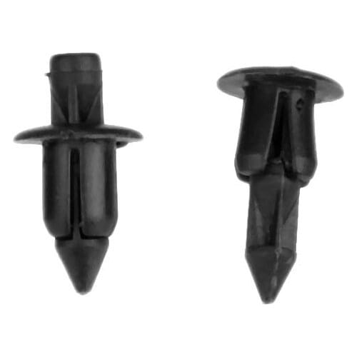 50Pcs 6mm Hole Universal Auto Fairing Trim Panel Fastener Clips Plastic Rivets Retainer Car Push Clips 6mm X 12mm