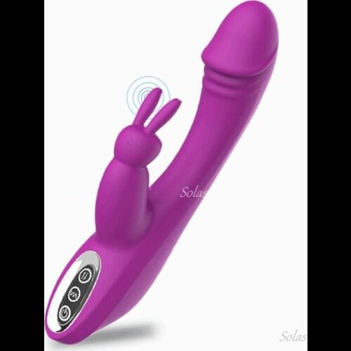 Rabbit Ear 7-frequency Vibrator Tease G-Spot Vagina Stick Massage Clitoris Dildo Female Toy Masturbation Vibration Adult Product
