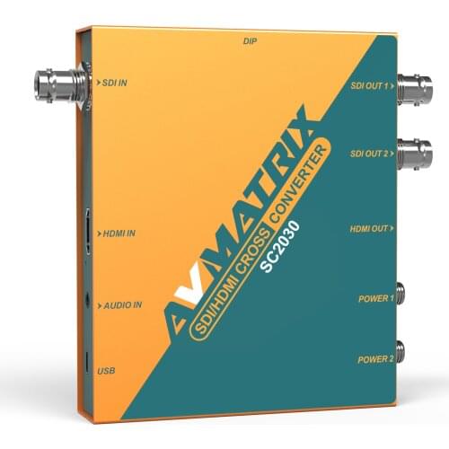 AVMATRIX SC2030 SDI to HDMI-Compatible Signal Converter, 3G-SDI HDMI-Compatible Scaling Cross Converter