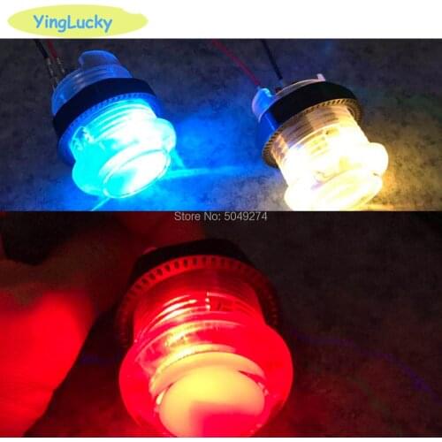 Free shipping 1pcs Arcade led push button 30mm colorful LED buttons 5V Illuminated LED push button for arcade joystick
