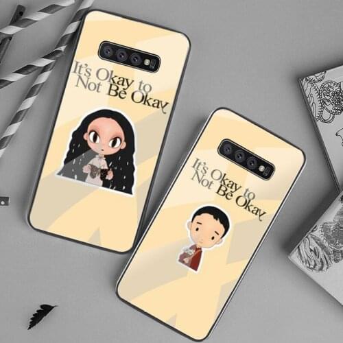 Its Okay To Not Be Okay Phone Case Tempered Glass For Samsung S20 Plus S7 S8 S9 S10 Plus Note 8 9 10 Plus