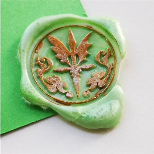 Flower Sword Wax Seal Stamp sello seal wax stamp Retro Wood Stamp Sealing Wax Seal Stamp Wedding Decorative sealing Stamp
