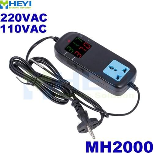 EU MH2000 AC 220VAC 110V Temperature Controller -40~120C Heating And Cooling Control Microcomputer Thermostat Fish Tank Aquaruim