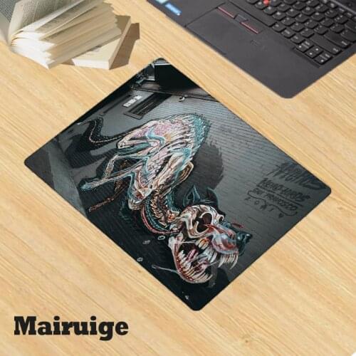 Mairuige Street Drawing Leaf Pattern Gaming Mouse Pad Rubber Nonslip Mouse Mat Speed/control Version Mousepad Laptop Office Work