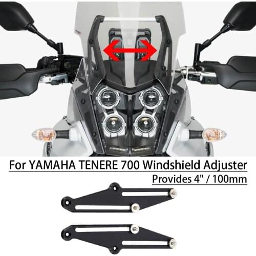 Motorcycle Support Holder kits Windshield Bracket For Yamaha Tenere 700 XTZ 700 XT700Z 2019 2020 Windshield Adjuster