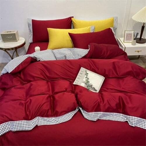 Luxurious Egyptian Cotton Solid Color Bedding Set, Soft And Comfortable Bed Sheets For Better Sleep