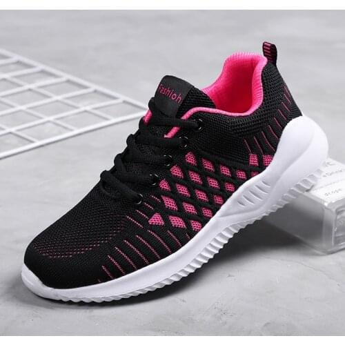 Shoes Woman Sneakers Lightweight 4 Colors Platform Trainers Womens Outdoor Running Shoe Mesh Breathable Comfort Casual Womens