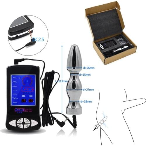 Electric Shock Big Plug Electro Shock Massage Anal Plug Stimulation Medical Themed Toys Adult Play Games for Women Electro Sex