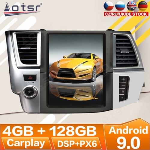 For Toyota Highlander 2014 - 2018 Android Radio Multimedia Car Cassette Recorder Stereo Player Tesla GPS Navi Head Unit No 2 din