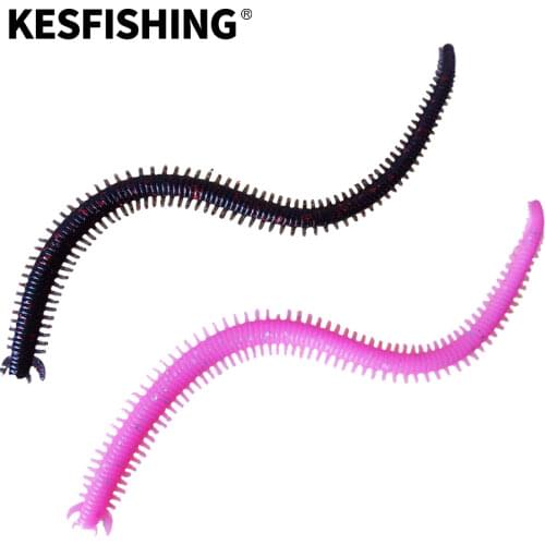 KESFISHING Fishing Soft Worm 15cm 3.2g 10pcs Scolopendra Plastics Bait Leurre Souple Fishing Tackle Carp Silicone Bait