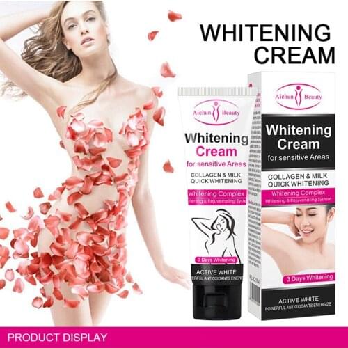 Armpit Whitening Cream Skin Lightening Bleaching Cream Underarm Dark Skin Legs Knees Whitening Intimate Body Lotion