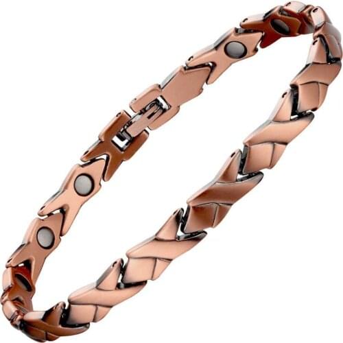 Birthday Gift Health Gift Vintage Health Magnetic Anklets Womens Pain Relief for Arthritis with Magnets 25cm/6.5mm