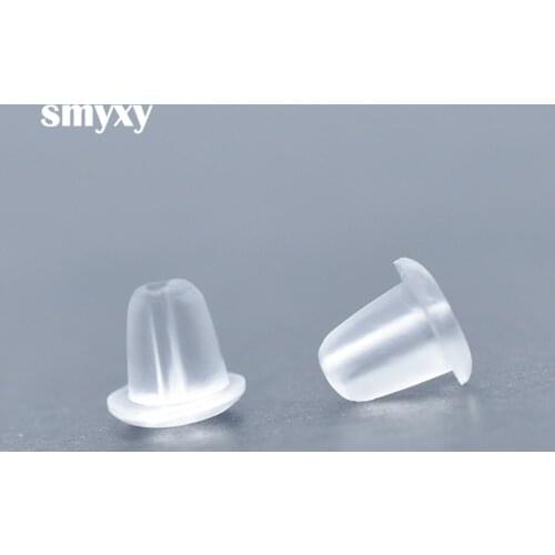 200pcs Silicon Earring Back Plug Cap Earring backs Lifters Earring Backs Hooks Stoppers Ear Post Nuts DIY Findings Accessories
