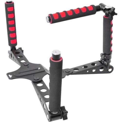 Foldable Rig Movie Kit Film Making System Shoulder Mount Support Rig Stabilizer for Canon,Nikon D7100 DSLR Camera Camcorder