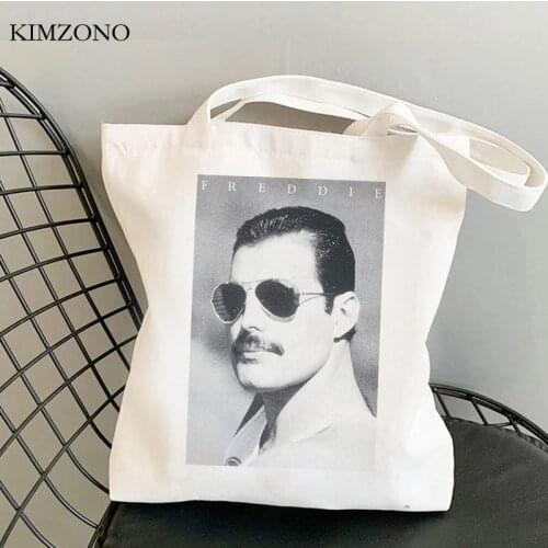 Freddie Mercury shopping bag shopper bolsa grocery handbag recycle bag reusable bag sacola reciclaje tote custom