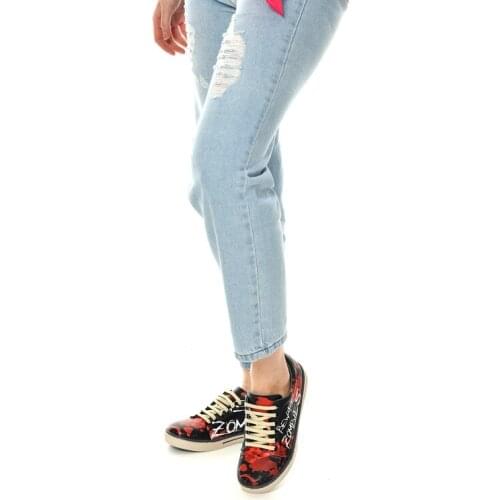 NEW SEASON ZOMBIES PATTERN SPECIAL DESIGN WOMEN SNEAKERS