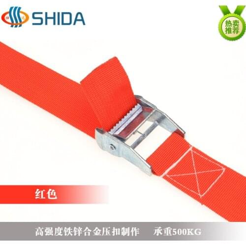 1pcs 3.8cm*4m-12m Colorful Ratchet Tie Down Belt Luggage Bag Lashing PP Webbing Strap With Metal Buckle,Fixed Cargo Retractor