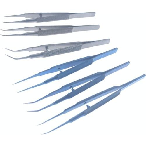 10.5CM Ophthalmic Surgical Forceps Tweezers Stainless Steel Surgical Tool Titanium