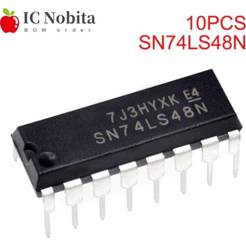 10PCS SN74LS48N DIP-16 HD74LS48P 74LS48N DIP16 74LS48 New