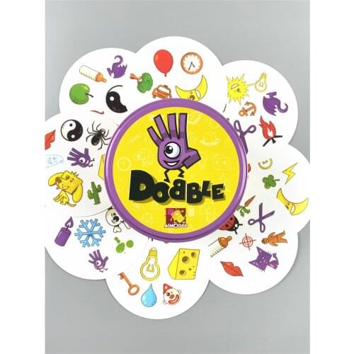 17 Styles High Quality Spot It Game With Metal Box Gone Camping On The Road Animals Dobble Board Deck Game For Kids Gift