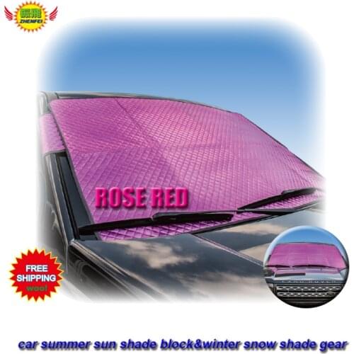 Car Accessories Rose red Front Windows Rain & snow Sun Blocks Shades UV Blocks Cover Visor Shield Screen Solar Protection