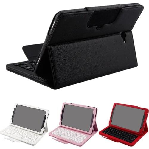 Besegad Wireless Bluetooth-compatible Keyboard Protective Case Bracket for Samsung Galaxy Tab A T580 T585 T 580 585 Tablet